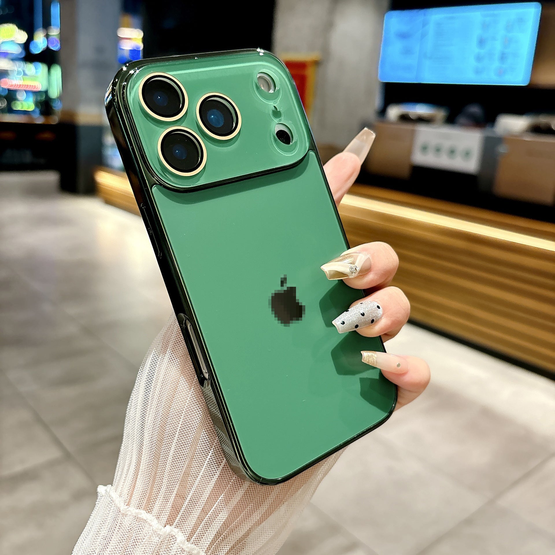 Electroplated frame mobile phone case