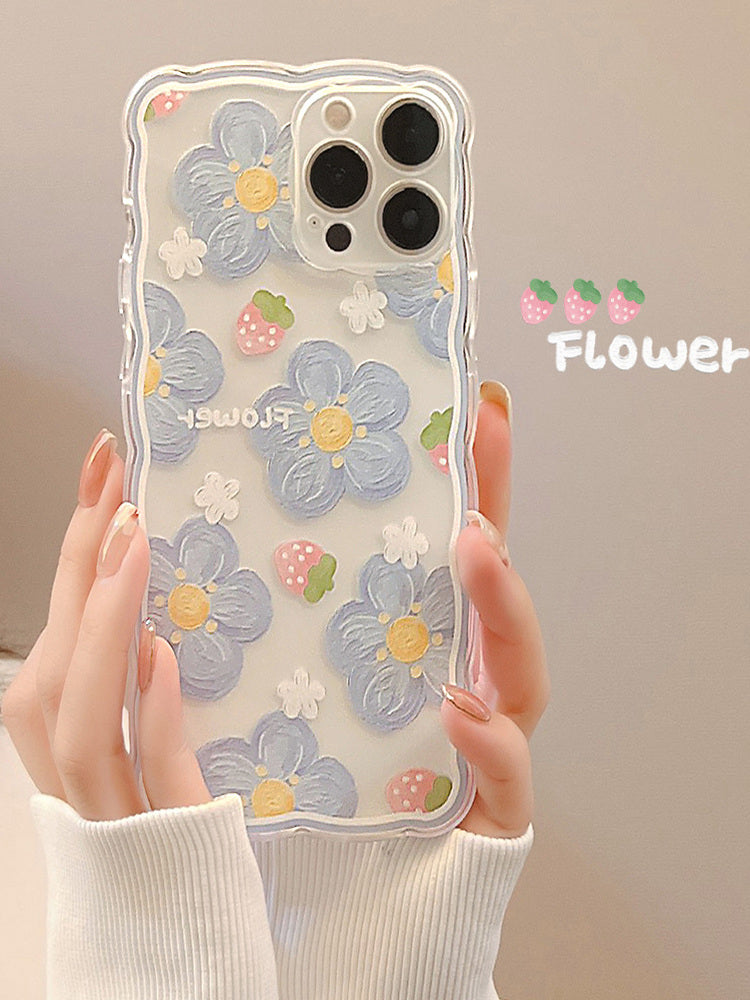Flower-shaped phone case