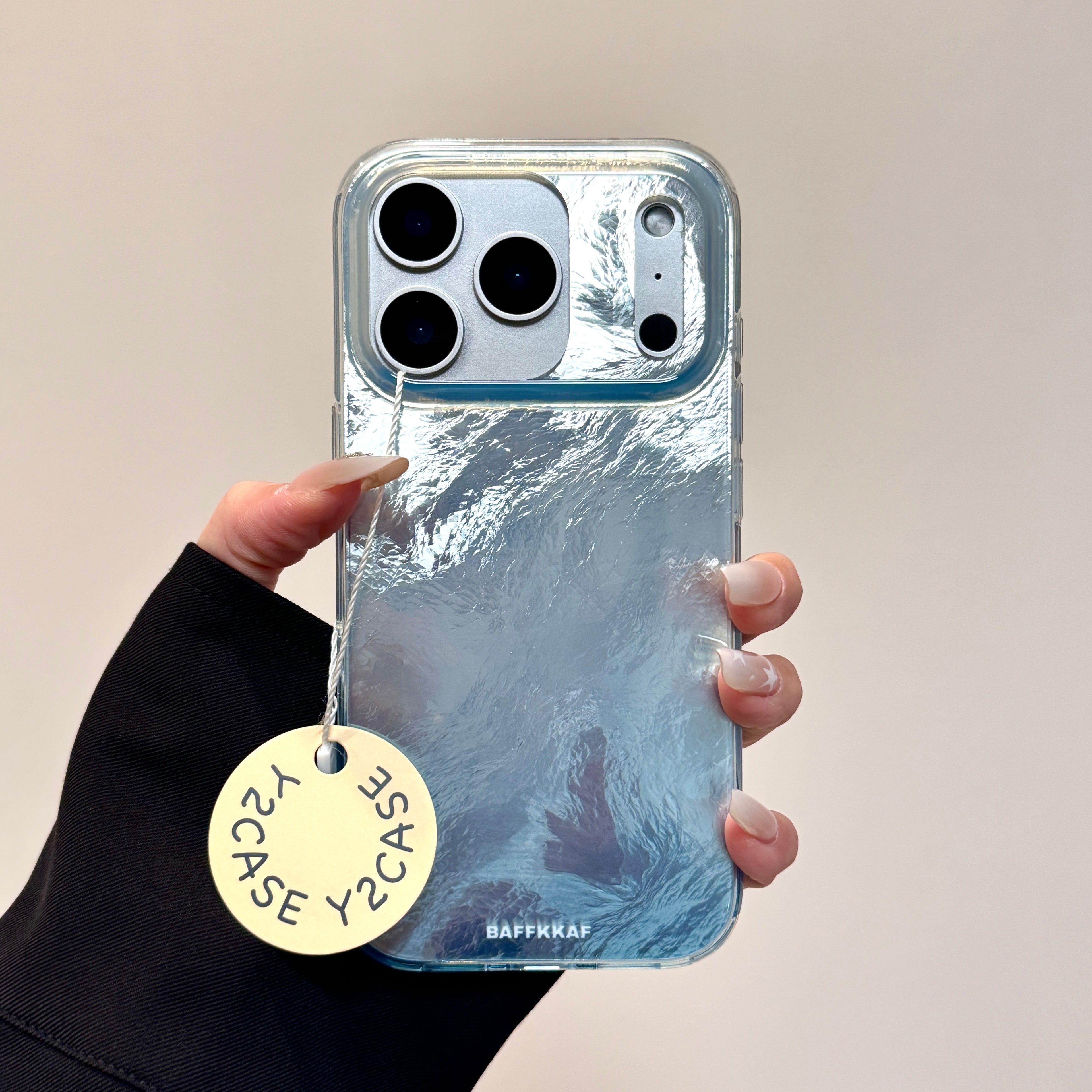 Blue Foil Pattern Imd Phone Case