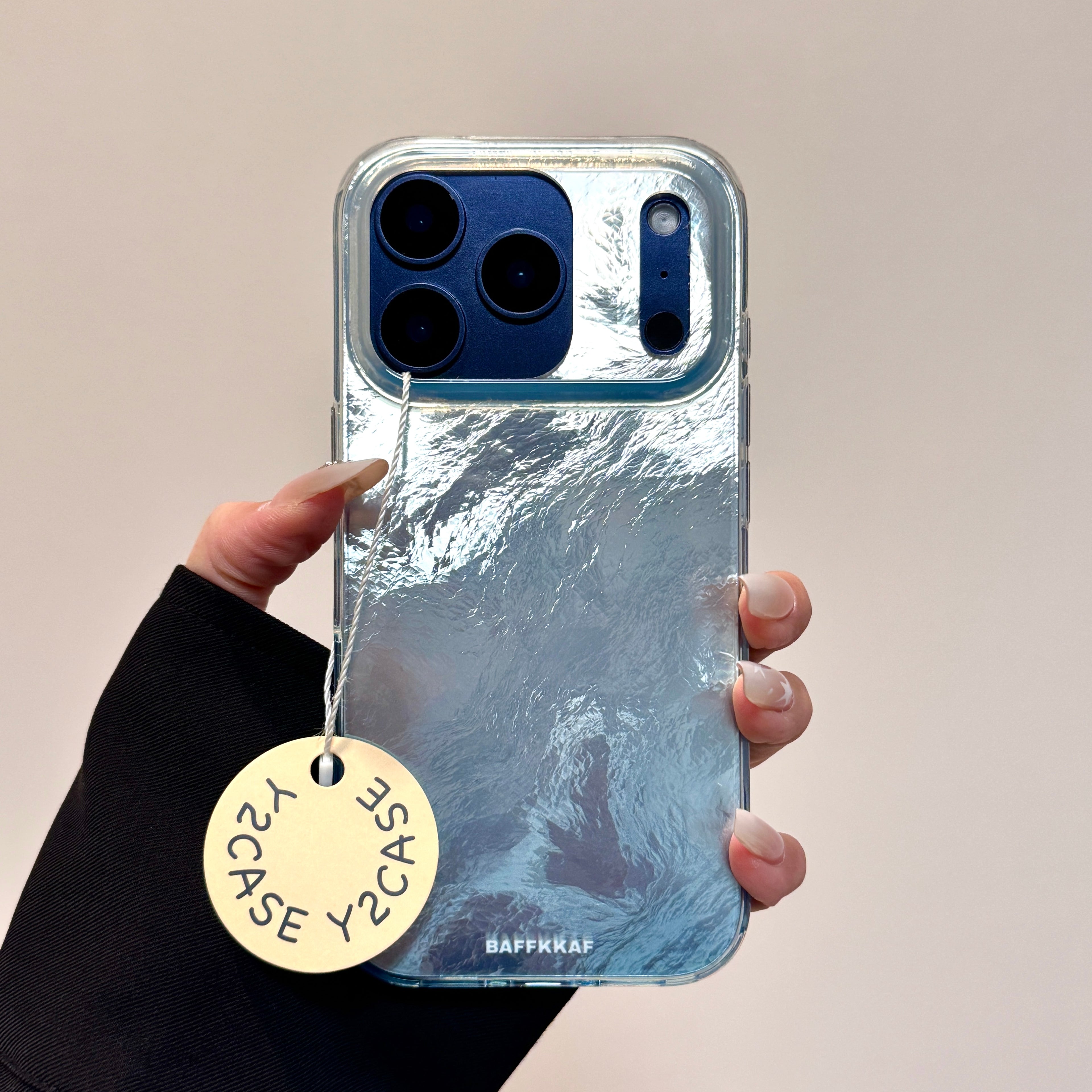 Blue Foil Pattern Imd Phone Case