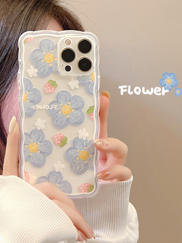 Flower-shaped phone case