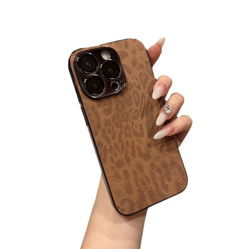 Electroplated Leather Phone Case