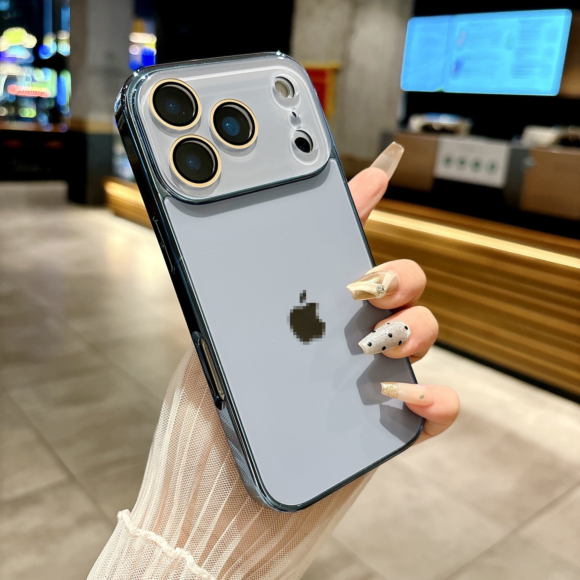 Electroplated frame mobile phone case