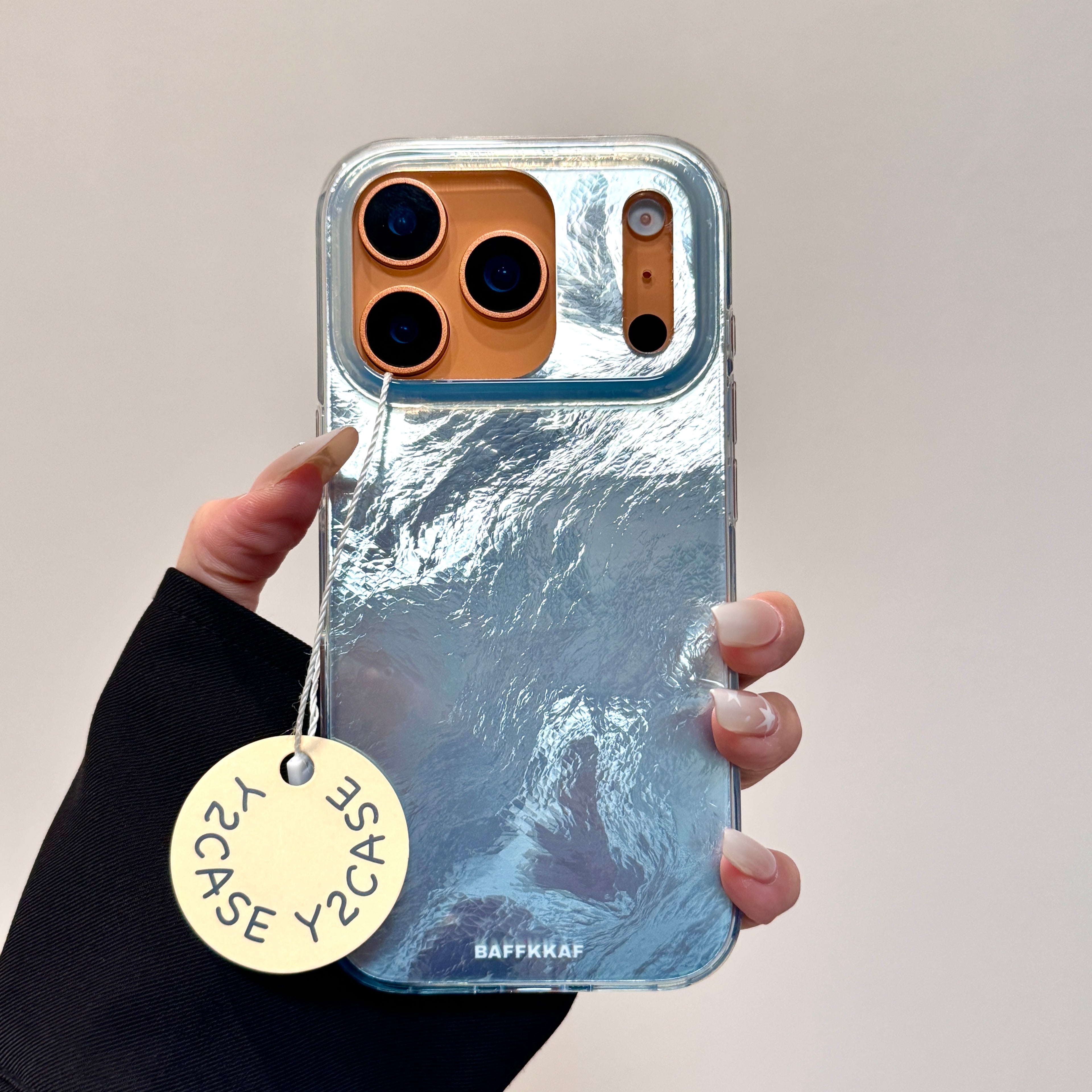 Blue Foil Pattern Imd Phone Case