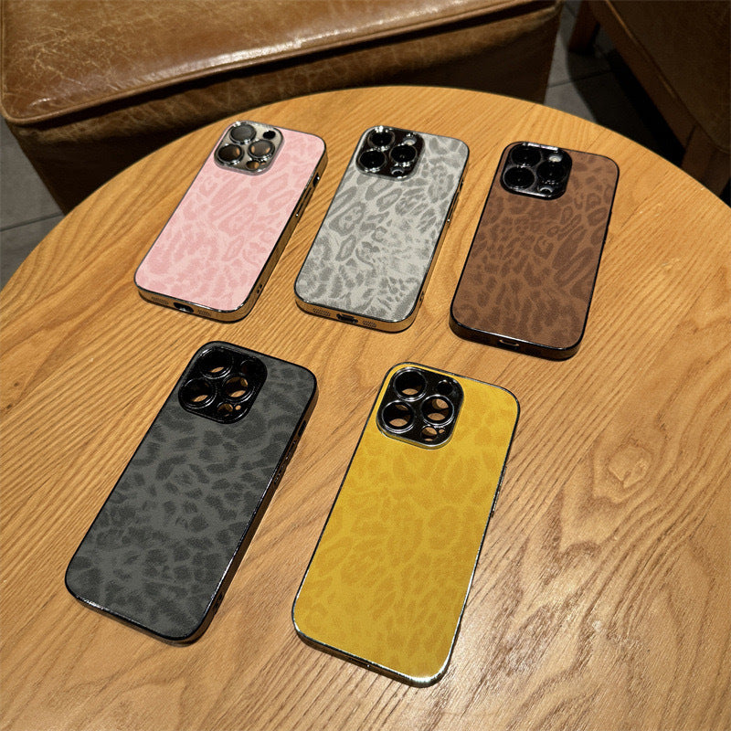 Electroplated Leather Phone Case